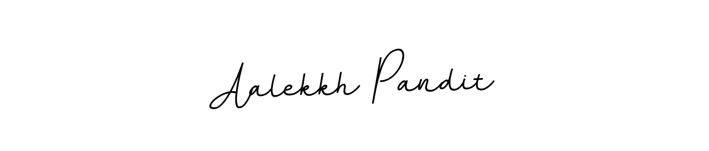How to make Aalekkh Pandit name signature. Use BallpointsItalic-DORy9 style for creating short signs online. This is the latest handwritten sign. Aalekkh Pandit signature style 11 images and pictures png