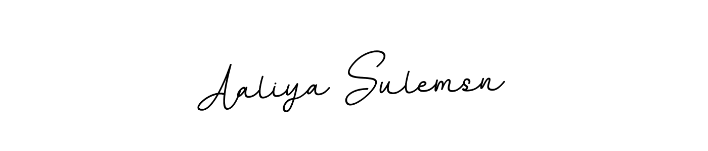 Use a signature maker to create a handwritten signature online. With this signature software, you can design (BallpointsItalic-DORy9) your own signature for name Aaliya Sulemsn. Aaliya Sulemsn signature style 11 images and pictures png