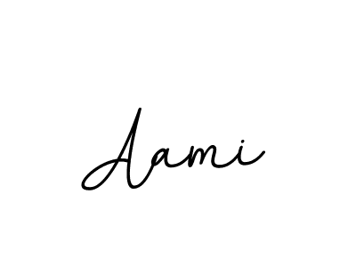Use a signature maker to create a handwritten signature online. With this signature software, you can design (BallpointsItalic-DORy9) your own signature for name Aami. Aami signature style 11 images and pictures png
