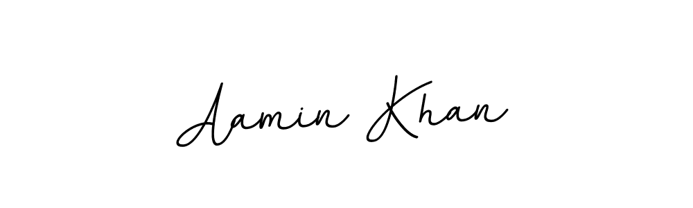 Use a signature maker to create a handwritten signature online. With this signature software, you can design (BallpointsItalic-DORy9) your own signature for name Aamin Khan. Aamin Khan signature style 11 images and pictures png