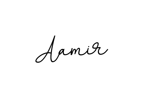 Use a signature maker to create a handwritten signature online. With this signature software, you can design (BallpointsItalic-DORy9) your own signature for name Aamir. Aamir signature style 11 images and pictures png