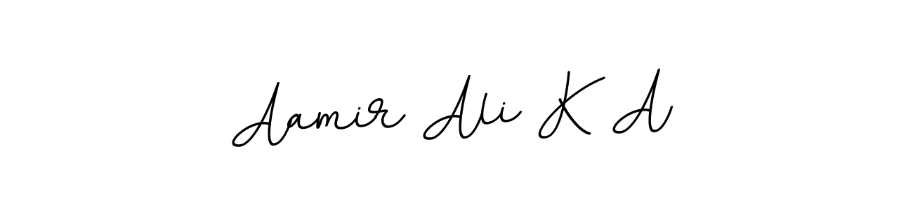 The best way (BallpointsItalic-DORy9) to make a short signature is to pick only two or three words in your name. The name Aamir Ali K A include a total of six letters. For converting this name. Aamir Ali K A signature style 11 images and pictures png