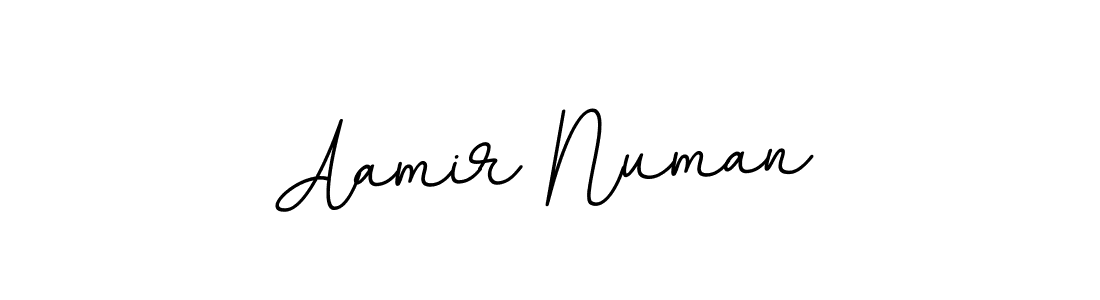 Use a signature maker to create a handwritten signature online. With this signature software, you can design (BallpointsItalic-DORy9) your own signature for name Aamir Numan. Aamir Numan signature style 11 images and pictures png