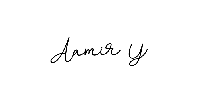 Create a beautiful signature design for name Aamir Y. With this signature (BallpointsItalic-DORy9) fonts, you can make a handwritten signature for free. Aamir Y signature style 11 images and pictures png