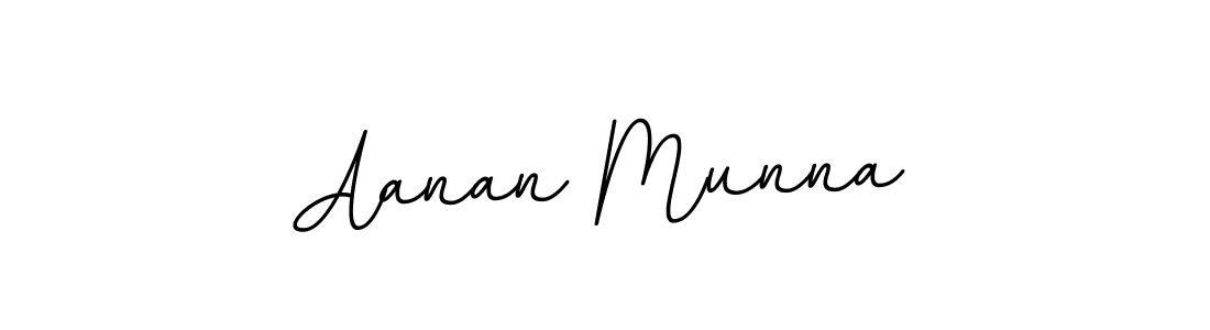 The best way (BallpointsItalic-DORy9) to make a short signature is to pick only two or three words in your name. The name Aanan Munna include a total of six letters. For converting this name. Aanan Munna signature style 11 images and pictures png