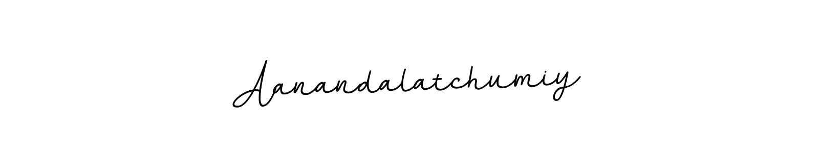 Use a signature maker to create a handwritten signature online. With this signature software, you can design (BallpointsItalic-DORy9) your own signature for name Aanandalatchumiy. Aanandalatchumiy signature style 11 images and pictures png