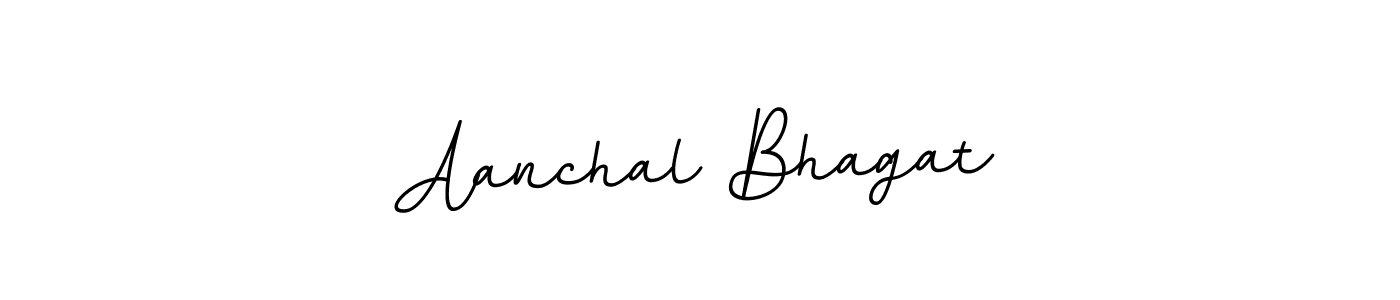 Use a signature maker to create a handwritten signature online. With this signature software, you can design (BallpointsItalic-DORy9) your own signature for name Aanchal Bhagat. Aanchal Bhagat signature style 11 images and pictures png