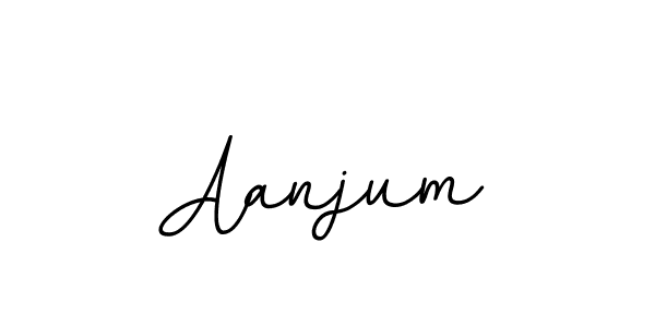 How to make Aanjum name signature. Use BallpointsItalic-DORy9 style for creating short signs online. This is the latest handwritten sign. Aanjum signature style 11 images and pictures png