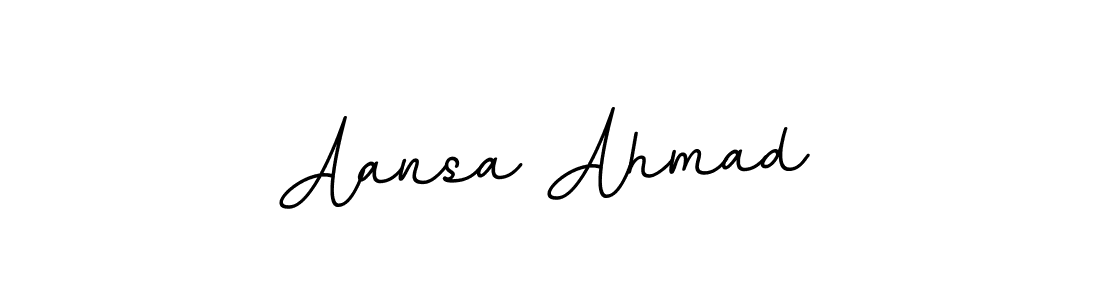 if you are searching for the best signature style for your name Aansa Ahmad. so please give up your signature search. here we have designed multiple signature styles  using BallpointsItalic-DORy9. Aansa Ahmad signature style 11 images and pictures png