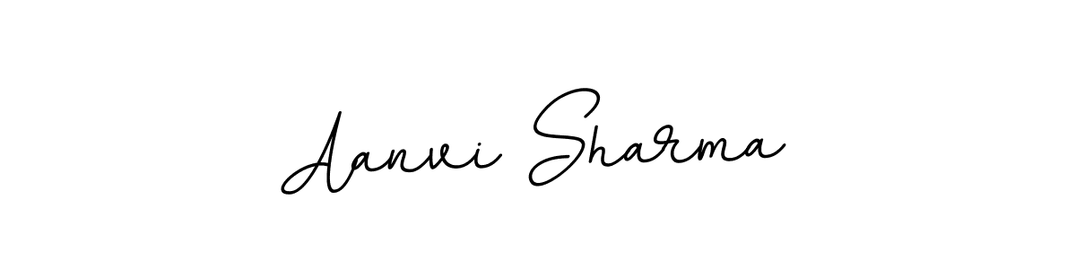 Use a signature maker to create a handwritten signature online. With this signature software, you can design (BallpointsItalic-DORy9) your own signature for name Aanvi Sharma. Aanvi Sharma signature style 11 images and pictures png