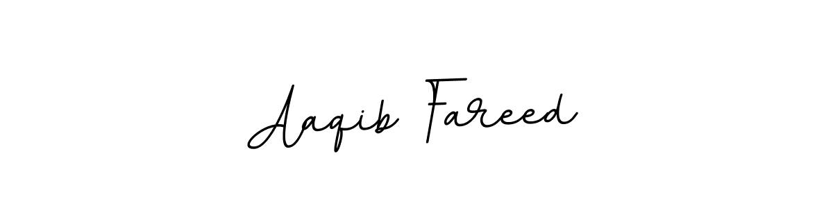 Use a signature maker to create a handwritten signature online. With this signature software, you can design (BallpointsItalic-DORy9) your own signature for name Aaqib Fareed. Aaqib Fareed signature style 11 images and pictures png