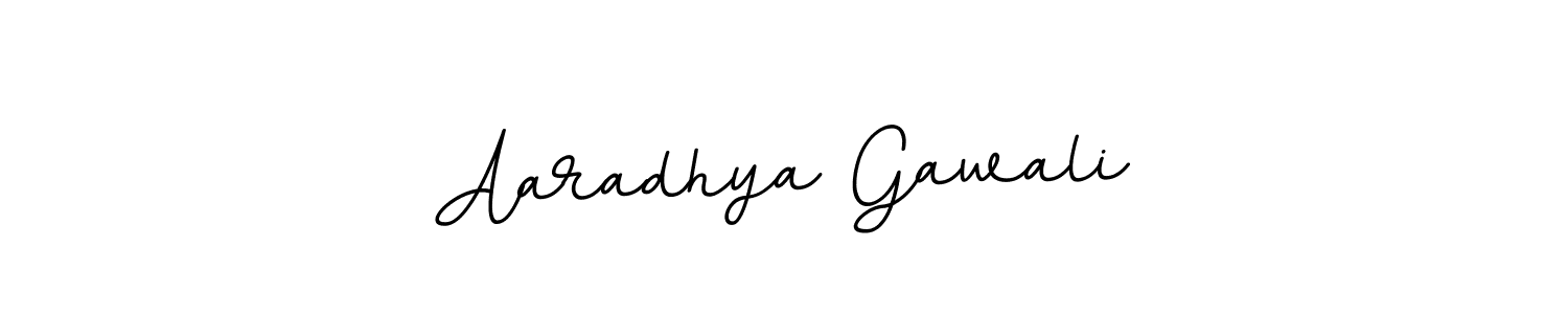 Create a beautiful signature design for name Aaradhya Gawali. With this signature (BallpointsItalic-DORy9) fonts, you can make a handwritten signature for free. Aaradhya Gawali signature style 11 images and pictures png