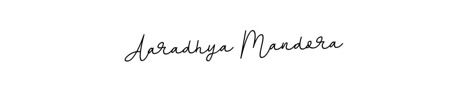 Make a beautiful signature design for name Aaradhya Mandora. With this signature (BallpointsItalic-DORy9) style, you can create a handwritten signature for free. Aaradhya Mandora signature style 11 images and pictures png