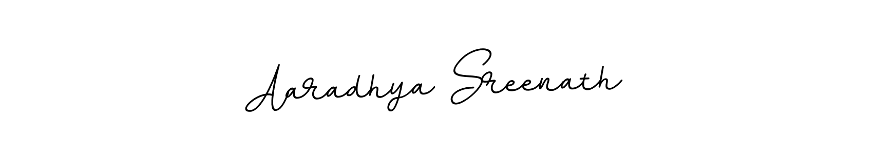 Make a beautiful signature design for name Aaradhya Sreenath. With this signature (BallpointsItalic-DORy9) style, you can create a handwritten signature for free. Aaradhya Sreenath signature style 11 images and pictures png