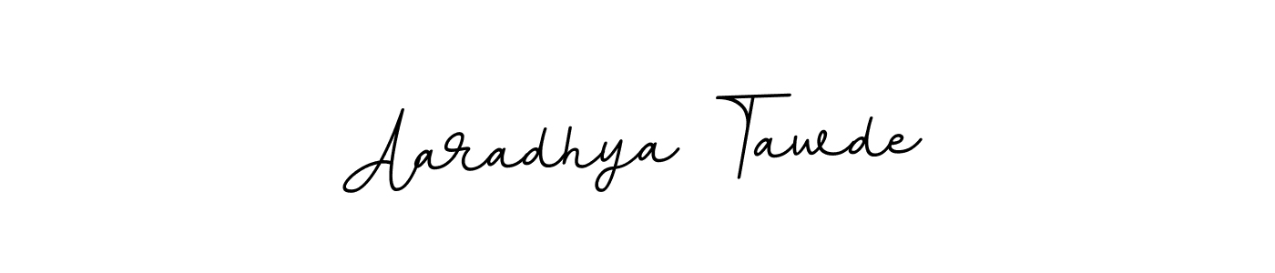 This is the best signature style for the Aaradhya Tawde name. Also you like these signature font (BallpointsItalic-DORy9). Mix name signature. Aaradhya Tawde signature style 11 images and pictures png