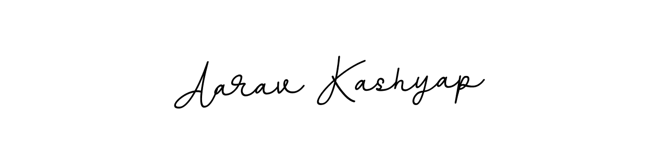 How to make Aarav Kashyap name signature. Use BallpointsItalic-DORy9 style for creating short signs online. This is the latest handwritten sign. Aarav Kashyap signature style 11 images and pictures png