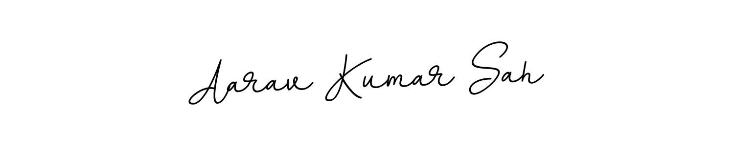 Design your own signature with our free online signature maker. With this signature software, you can create a handwritten (BallpointsItalic-DORy9) signature for name Aarav Kumar Sah. Aarav Kumar Sah signature style 11 images and pictures png