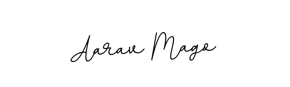 if you are searching for the best signature style for your name Aarav Mago. so please give up your signature search. here we have designed multiple signature styles  using BallpointsItalic-DORy9. Aarav Mago signature style 11 images and pictures png