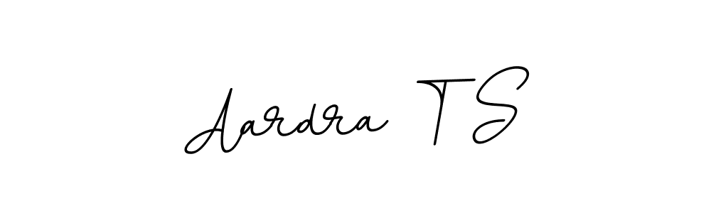 You should practise on your own different ways (BallpointsItalic-DORy9) to write your name (Aardra T S) in signature. don't let someone else do it for you. Aardra T S signature style 11 images and pictures png