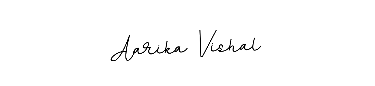 Make a beautiful signature design for name Aarika Vishal. With this signature (BallpointsItalic-DORy9) style, you can create a handwritten signature for free. Aarika Vishal signature style 11 images and pictures png