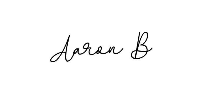 Create a beautiful signature design for name Aaron B. With this signature (BallpointsItalic-DORy9) fonts, you can make a handwritten signature for free. Aaron B signature style 11 images and pictures png