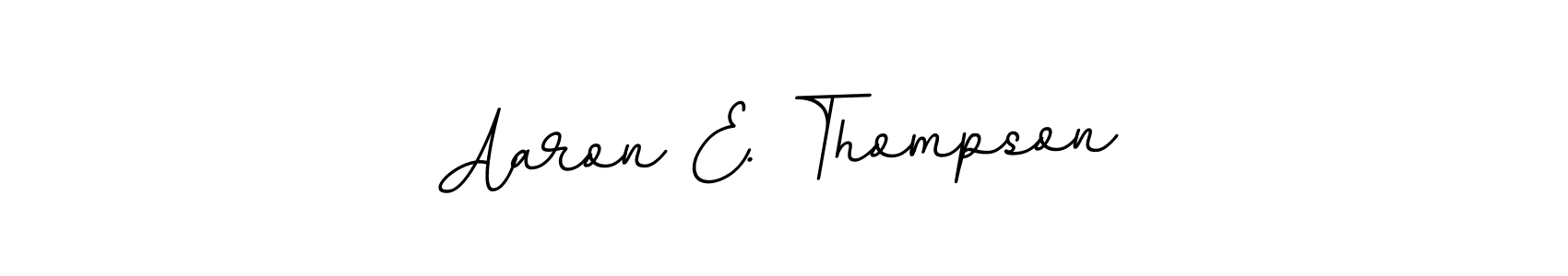 Make a beautiful signature design for name Aaron E. Thompson. With this signature (BallpointsItalic-DORy9) style, you can create a handwritten signature for free. Aaron E. Thompson signature style 11 images and pictures png