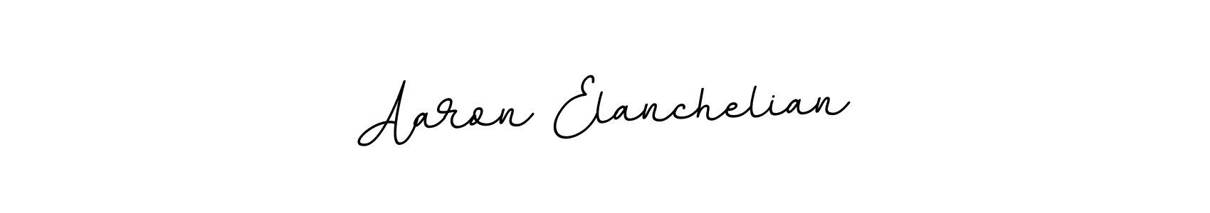 You should practise on your own different ways (BallpointsItalic-DORy9) to write your name (Aaron Elanchelian) in signature. don't let someone else do it for you. Aaron Elanchelian signature style 11 images and pictures png