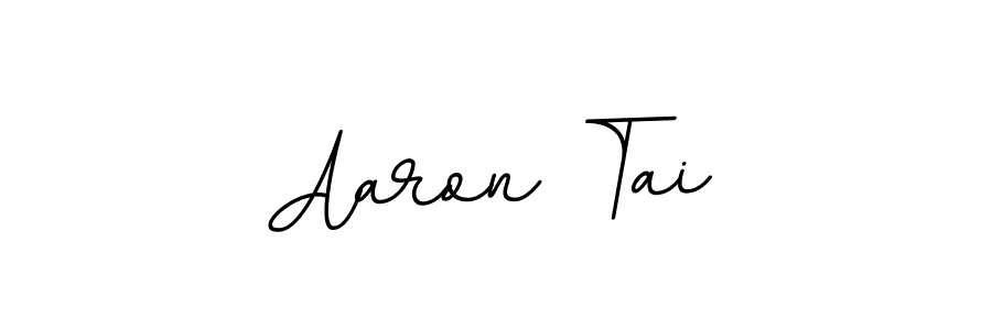 You should practise on your own different ways (BallpointsItalic-DORy9) to write your name (Aaron Tai) in signature. don't let someone else do it for you. Aaron Tai signature style 11 images and pictures png