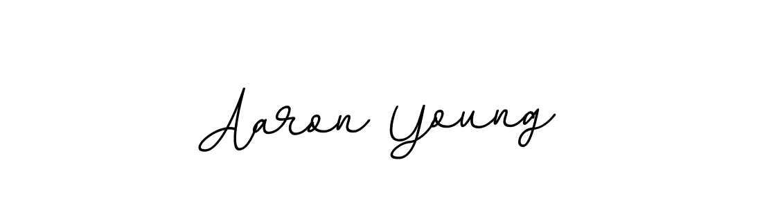 Design your own signature with our free online signature maker. With this signature software, you can create a handwritten (BallpointsItalic-DORy9) signature for name Aaron Young. Aaron Young signature style 11 images and pictures png