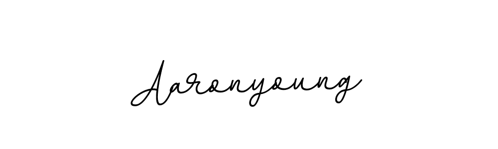 Make a beautiful signature design for name Aaronyoung. With this signature (BallpointsItalic-DORy9) style, you can create a handwritten signature for free. Aaronyoung signature style 11 images and pictures png