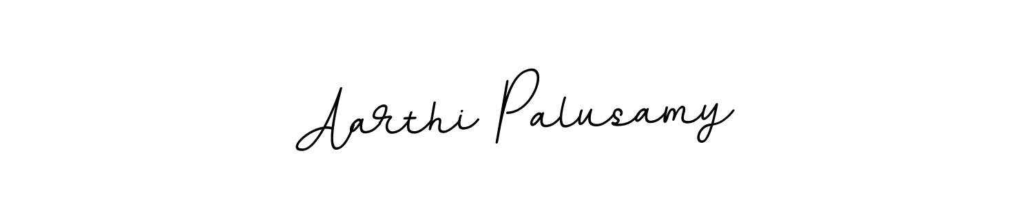 Create a beautiful signature design for name Aarthi Palusamy. With this signature (BallpointsItalic-DORy9) fonts, you can make a handwritten signature for free. Aarthi Palusamy signature style 11 images and pictures png