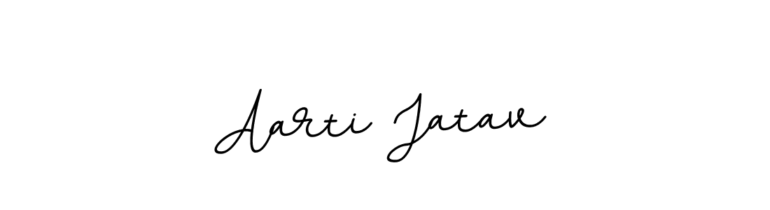 Make a beautiful signature design for name Aarti Jatav. With this signature (BallpointsItalic-DORy9) style, you can create a handwritten signature for free. Aarti Jatav signature style 11 images and pictures png