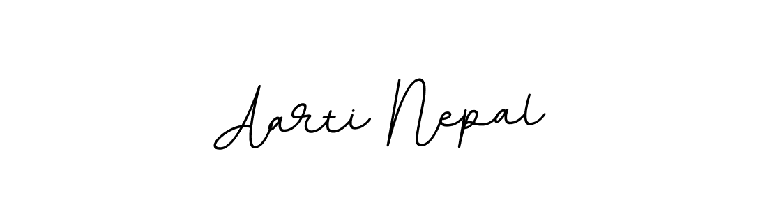 Design your own signature with our free online signature maker. With this signature software, you can create a handwritten (BallpointsItalic-DORy9) signature for name Aarti Nepal. Aarti Nepal signature style 11 images and pictures png