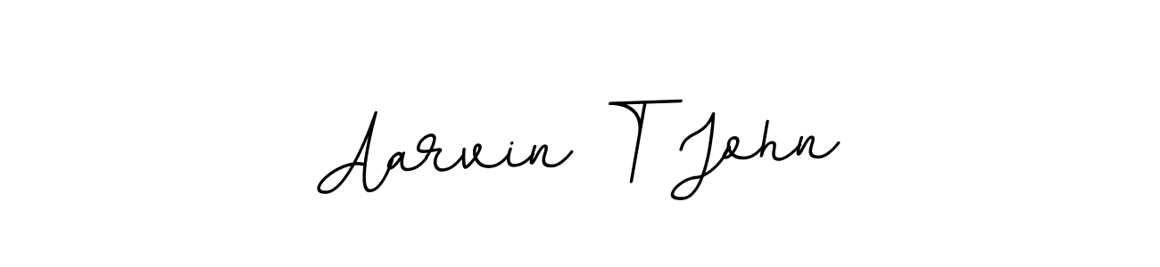 Similarly BallpointsItalic-DORy9 is the best handwritten signature design. Signature creator online .You can use it as an online autograph creator for name Aarvin T John. Aarvin T John signature style 11 images and pictures png