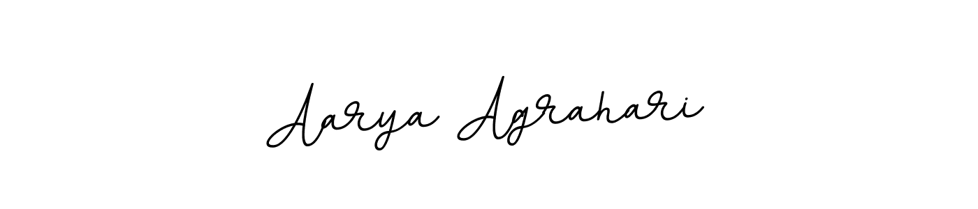 Make a beautiful signature design for name Aarya Agrahari. With this signature (BallpointsItalic-DORy9) style, you can create a handwritten signature for free. Aarya Agrahari signature style 11 images and pictures png