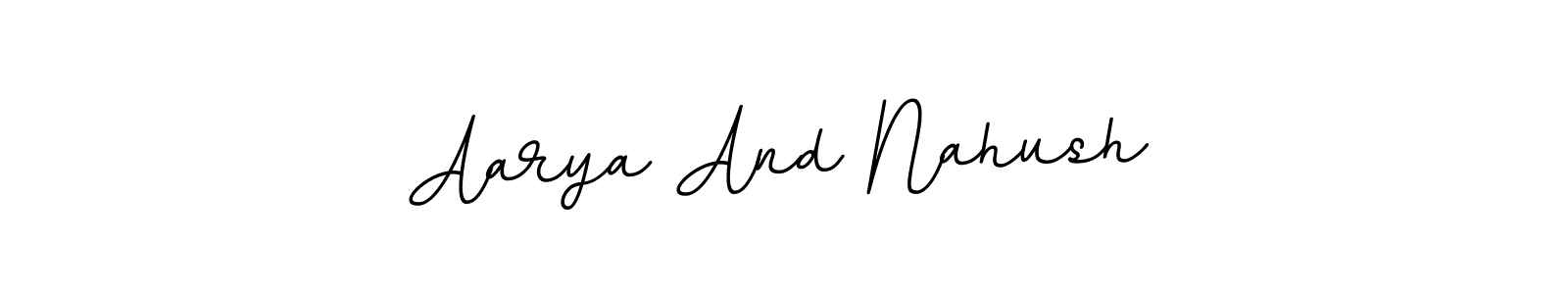 It looks lik you need a new signature style for name Aarya And Nahush. Design unique handwritten (BallpointsItalic-DORy9) signature with our free signature maker in just a few clicks. Aarya And Nahush signature style 11 images and pictures png