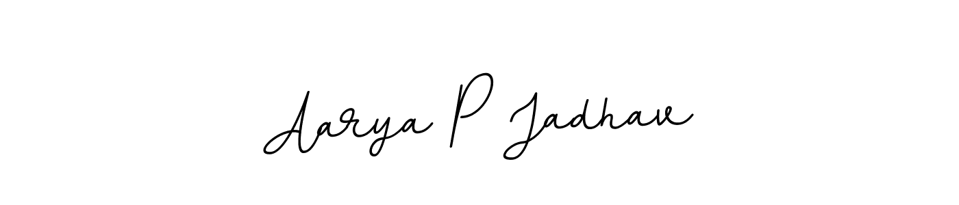 It looks lik you need a new signature style for name Aarya P Jadhav. Design unique handwritten (BallpointsItalic-DORy9) signature with our free signature maker in just a few clicks. Aarya P Jadhav signature style 11 images and pictures png