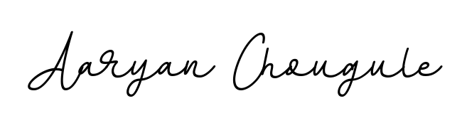 Designed for modern professionals: Aaryan Chougule name signature crafted with BallpointsItalic-DORy9 script. Ready for digital PDF workflows. Aaryan Chougule signature style 11 images and pictures png