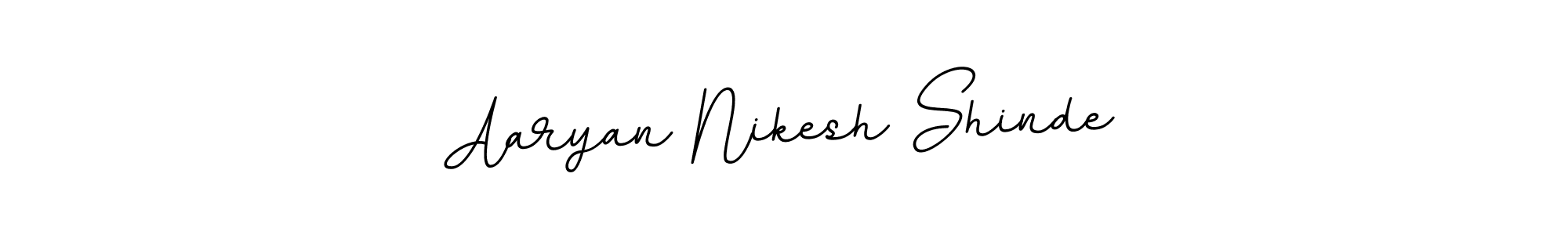 Use a signature maker to create a handwritten signature online. With this signature software, you can design (BallpointsItalic-DORy9) your own signature for name Aaryan Nikesh Shinde. Aaryan Nikesh Shinde signature style 11 images and pictures png