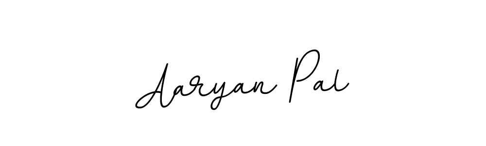 How to make Aaryan Pal name signature. Use BallpointsItalic-DORy9 style for creating short signs online. This is the latest handwritten sign. Aaryan Pal signature style 11 images and pictures png