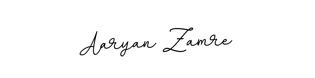 Make a beautiful signature design for name Aaryan Zamre. With this signature (BallpointsItalic-DORy9) style, you can create a handwritten signature for free. Aaryan Zamre signature style 11 images and pictures png