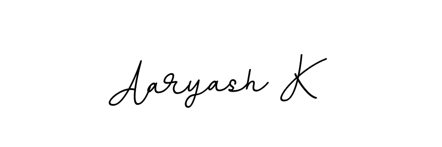 How to make Aaryash K signature? BallpointsItalic-DORy9 is a professional autograph style. Create handwritten signature for Aaryash K name. Aaryash K signature style 11 images and pictures png