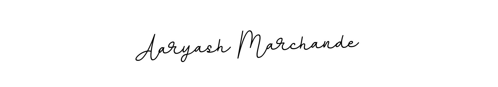 Design your own signature with our free online signature maker. With this signature software, you can create a handwritten (BallpointsItalic-DORy9) signature for name Aaryash Marchande. Aaryash Marchande signature style 11 images and pictures png