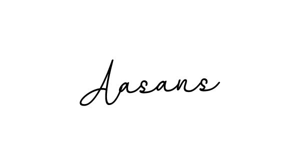 Use a signature maker to create a handwritten signature online. With this signature software, you can design (BallpointsItalic-DORy9) your own signature for name Aasans. Aasans signature style 11 images and pictures png