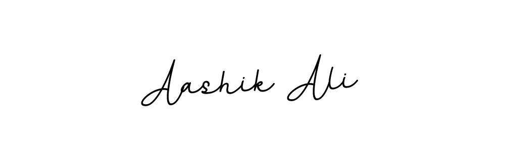 Use a signature maker to create a handwritten signature online. With this signature software, you can design (BallpointsItalic-DORy9) your own signature for name Aashik Ali. Aashik Ali signature style 11 images and pictures png