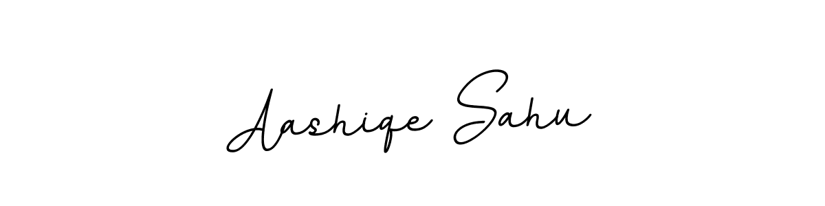 Create a beautiful signature design for name Aashiqe Sahu. With this signature (BallpointsItalic-DORy9) fonts, you can make a handwritten signature for free. Aashiqe Sahu signature style 11 images and pictures png