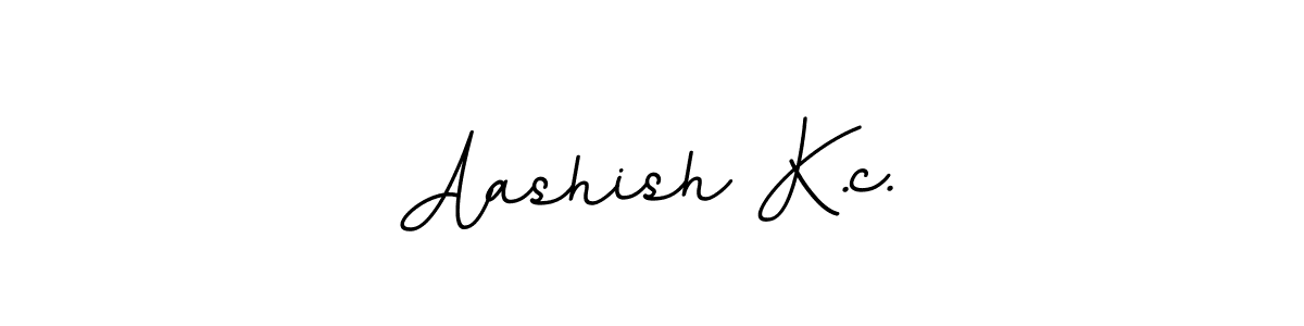 Create a beautiful signature design for name Aashish K.c.. With this signature (BallpointsItalic-DORy9) fonts, you can make a handwritten signature for free. Aashish K.c. signature style 11 images and pictures png