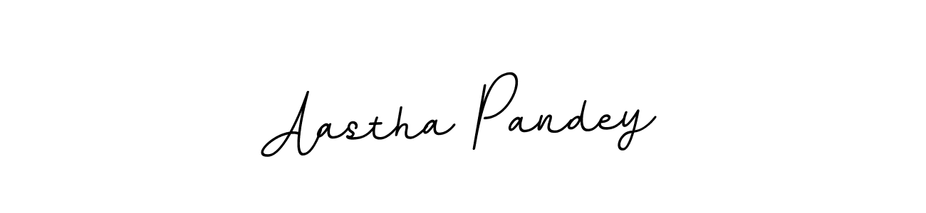 How to make Aastha Pandey name signature. Use BallpointsItalic-DORy9 style for creating short signs online. This is the latest handwritten sign. Aastha Pandey signature style 11 images and pictures png