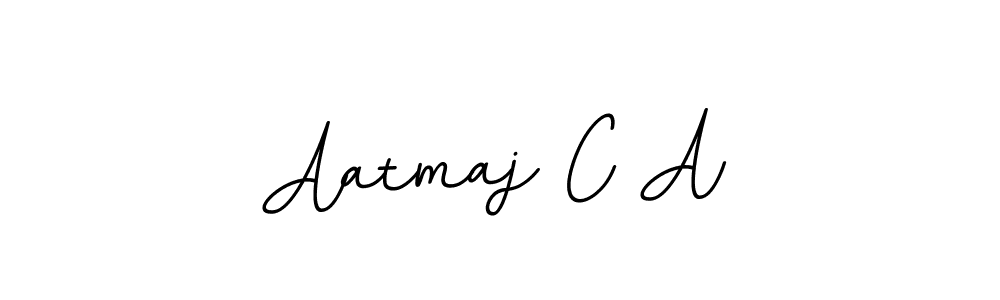 It looks lik you need a new signature style for name Aatmaj C A. Design unique handwritten (BallpointsItalic-DORy9) signature with our free signature maker in just a few clicks. Aatmaj C A signature style 11 images and pictures png