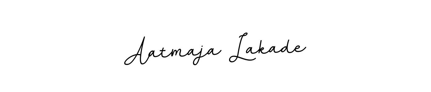 Make a beautiful signature design for name Aatmaja Lakade. With this signature (BallpointsItalic-DORy9) style, you can create a handwritten signature for free. Aatmaja Lakade signature style 11 images and pictures png